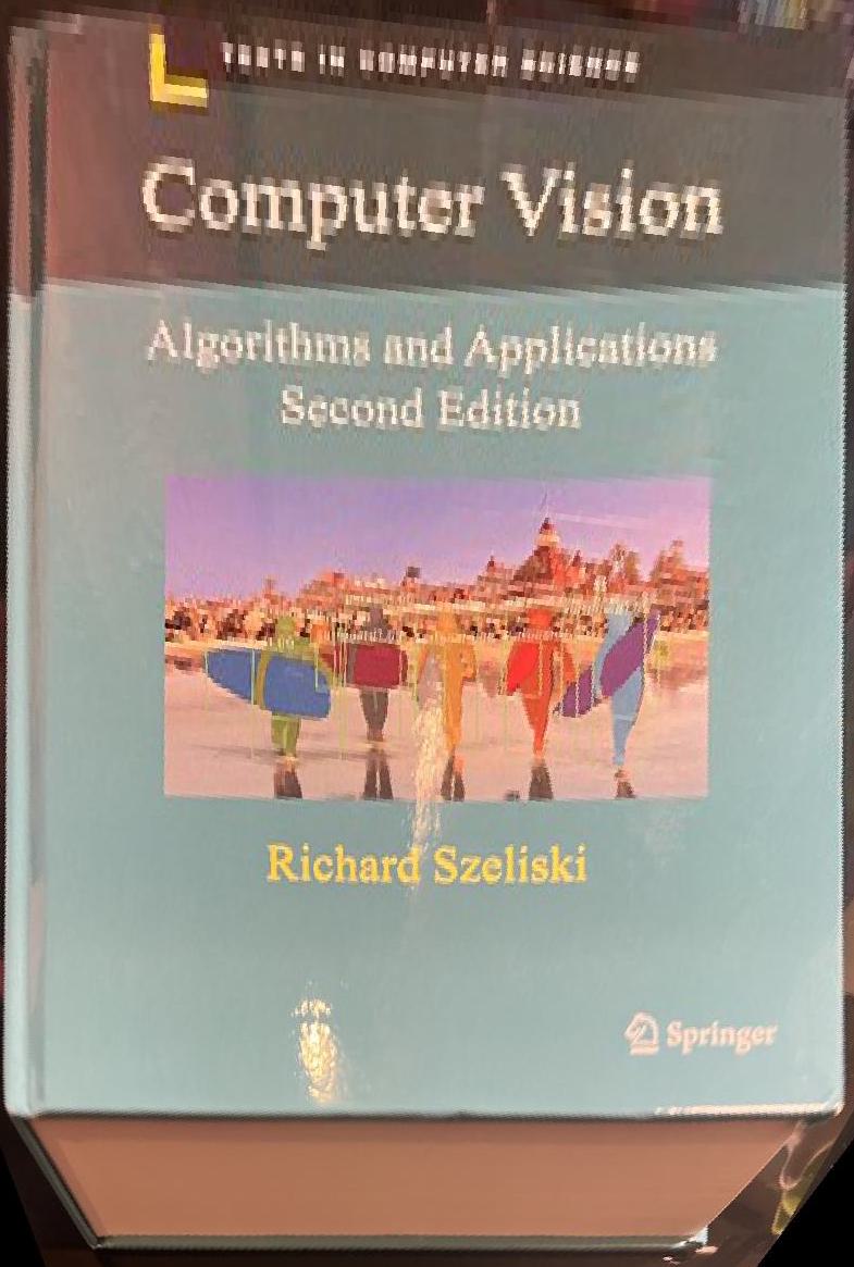 Principles of Computer Vision textbook cropped